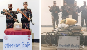 কুড়িগ্রাম-লালমনিরহাট সীমান্তে বিজিবির অভিযান: ভারতীয় জিরা-চিনি ও গাঁজা জব্দ↗