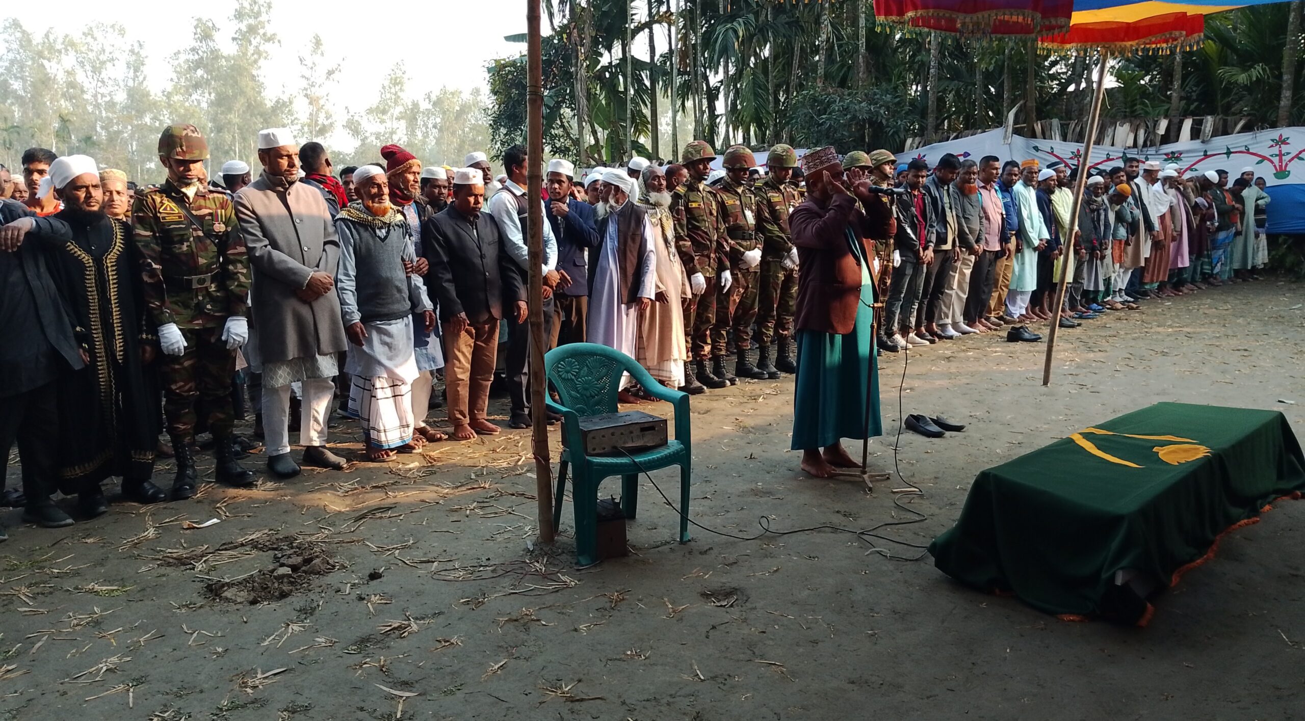 সুদানে ড্রোন হামলায় শহীদ কুড়িগ্রামের দুই সেনা, রাষ্ট্রীয় মর্যাদায় দাফন