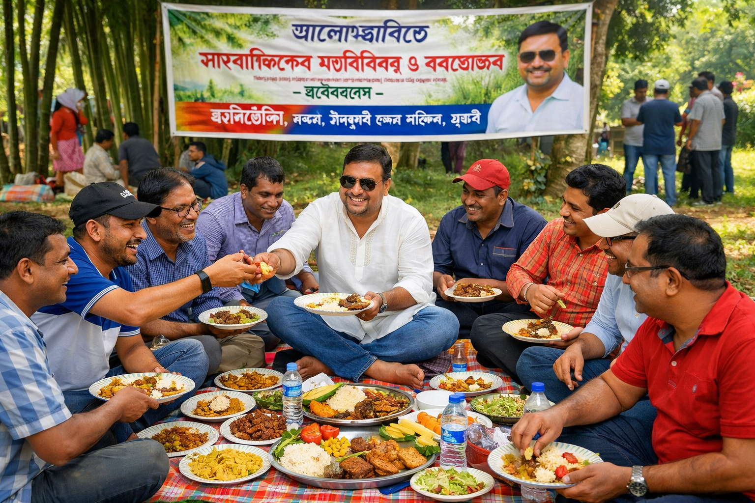 আলোকঝারিতে তামারহাট-গোলকগঞ্জ-আগমনীর সাংবাদিকদের মতবিনিময় ও বনভোজন অনুষ্ঠিত