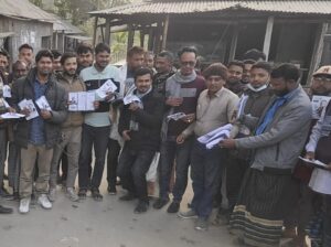 ‎কুড়িগ্রামের বেগমগঞ্জে ধানের শীষের প্রচারনায় ব্যস্ত নেতাকর্মীরা।